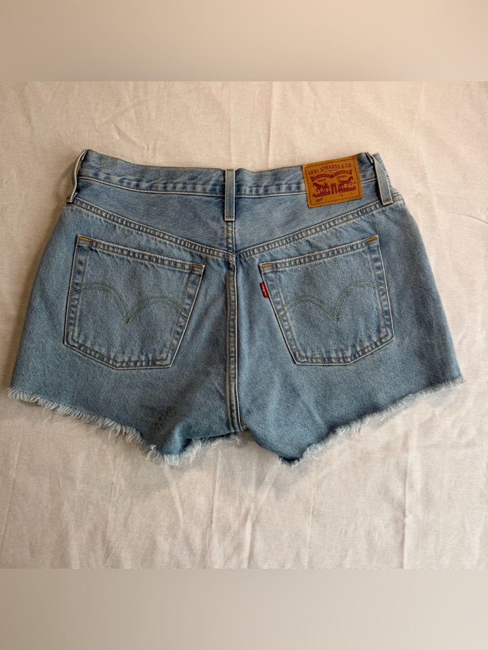 Levi's Light Blue Denim 501 Cutoff Shorts Women’s 29